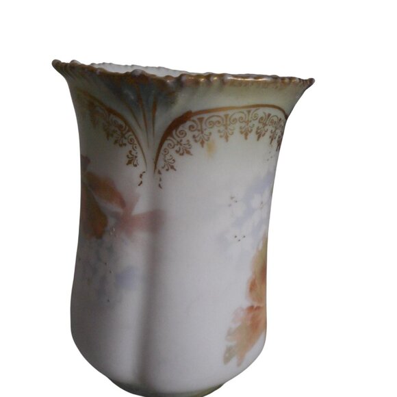 Vintage R S Prussia Chocolate Teapot with 6 cups Floral Roses - Picture 9 of 16